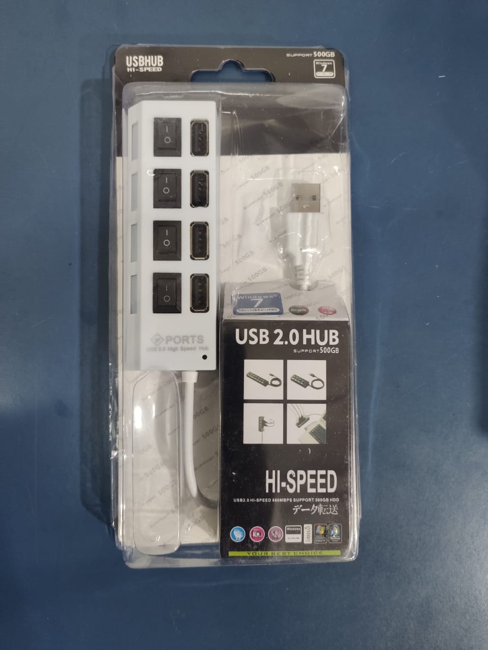 Hub|Zapatilla USB con interruptor